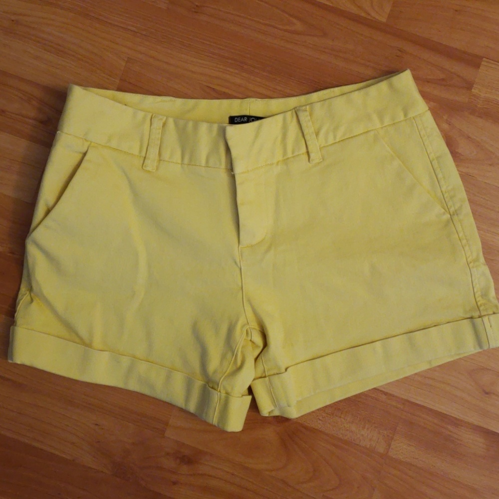 Yellow Dear John shorts
